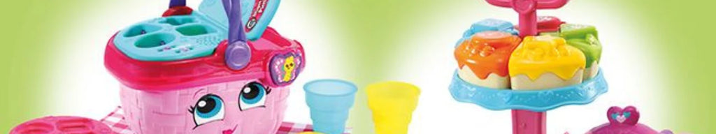 Leapfrog, Toy Laptop, Ice Cream Cart, Picnic Basket & Till