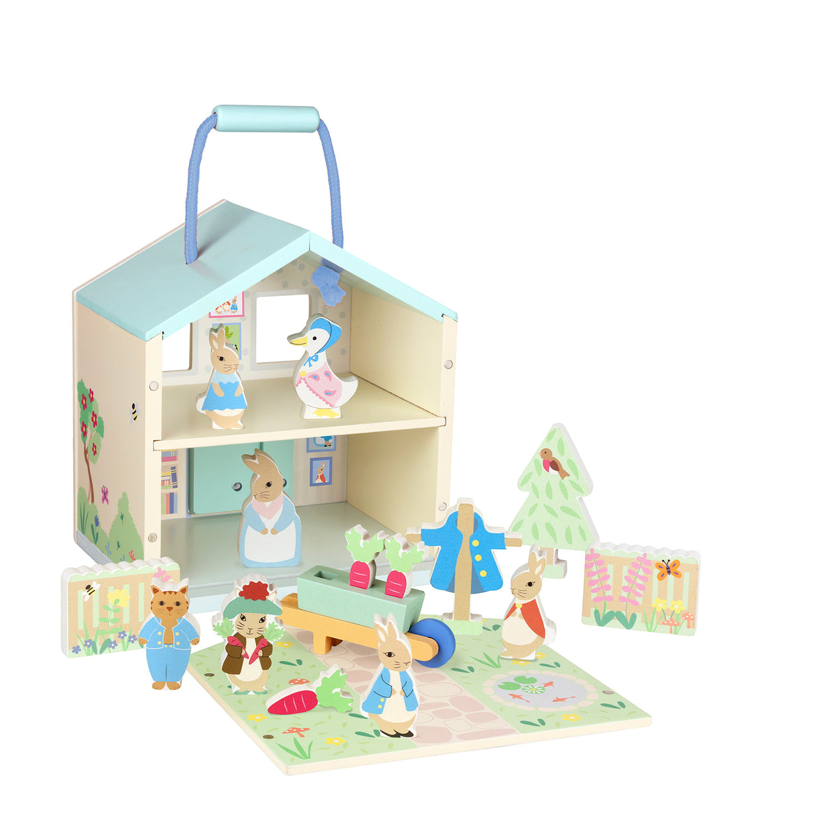 Orange Tree Toys Wooden Peter Rabbit™ Play Set – Beatrix Potter Toddle ...