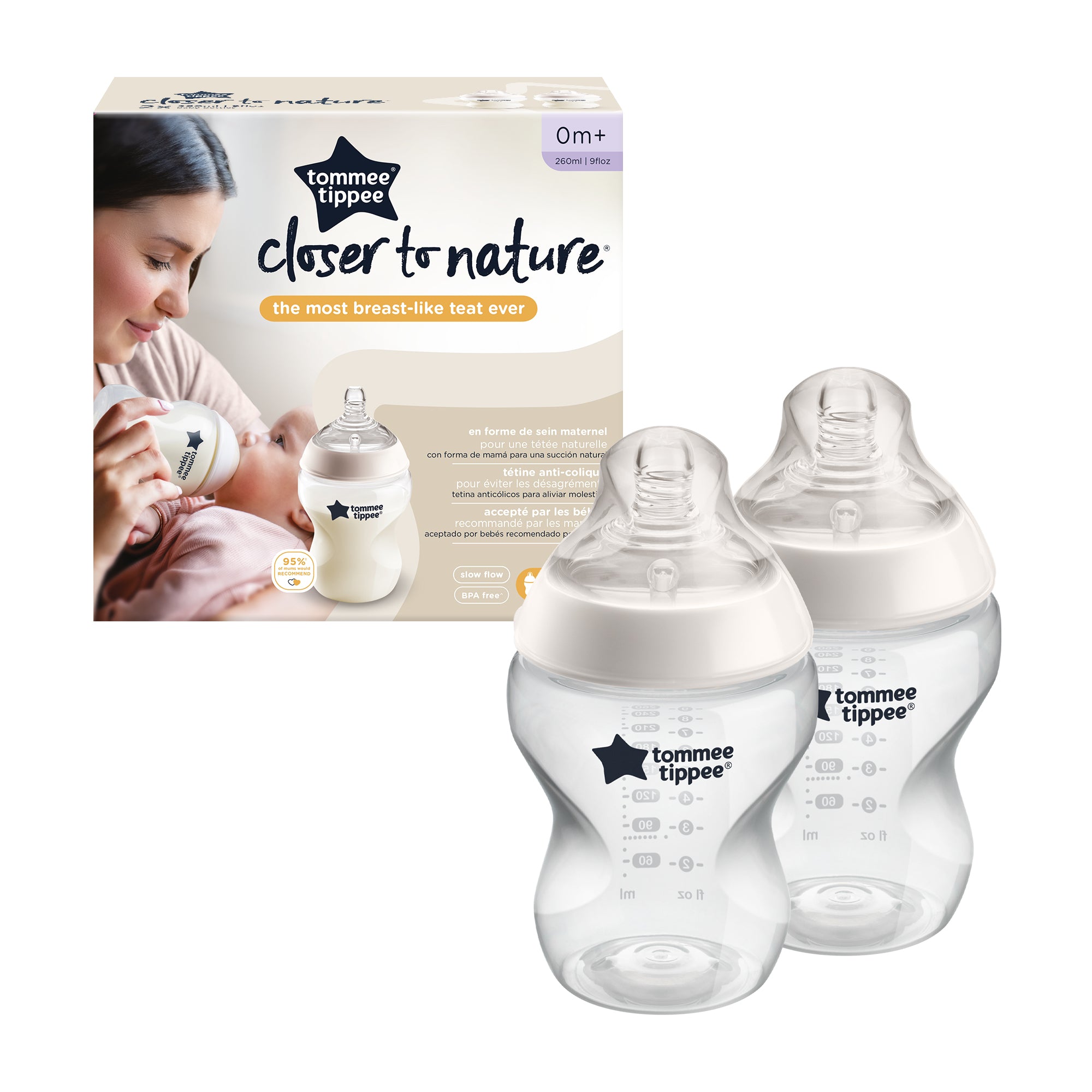 Tommee Tippee Natural Start Anti-Colic Bottle 260ml x2 – Hello Baby