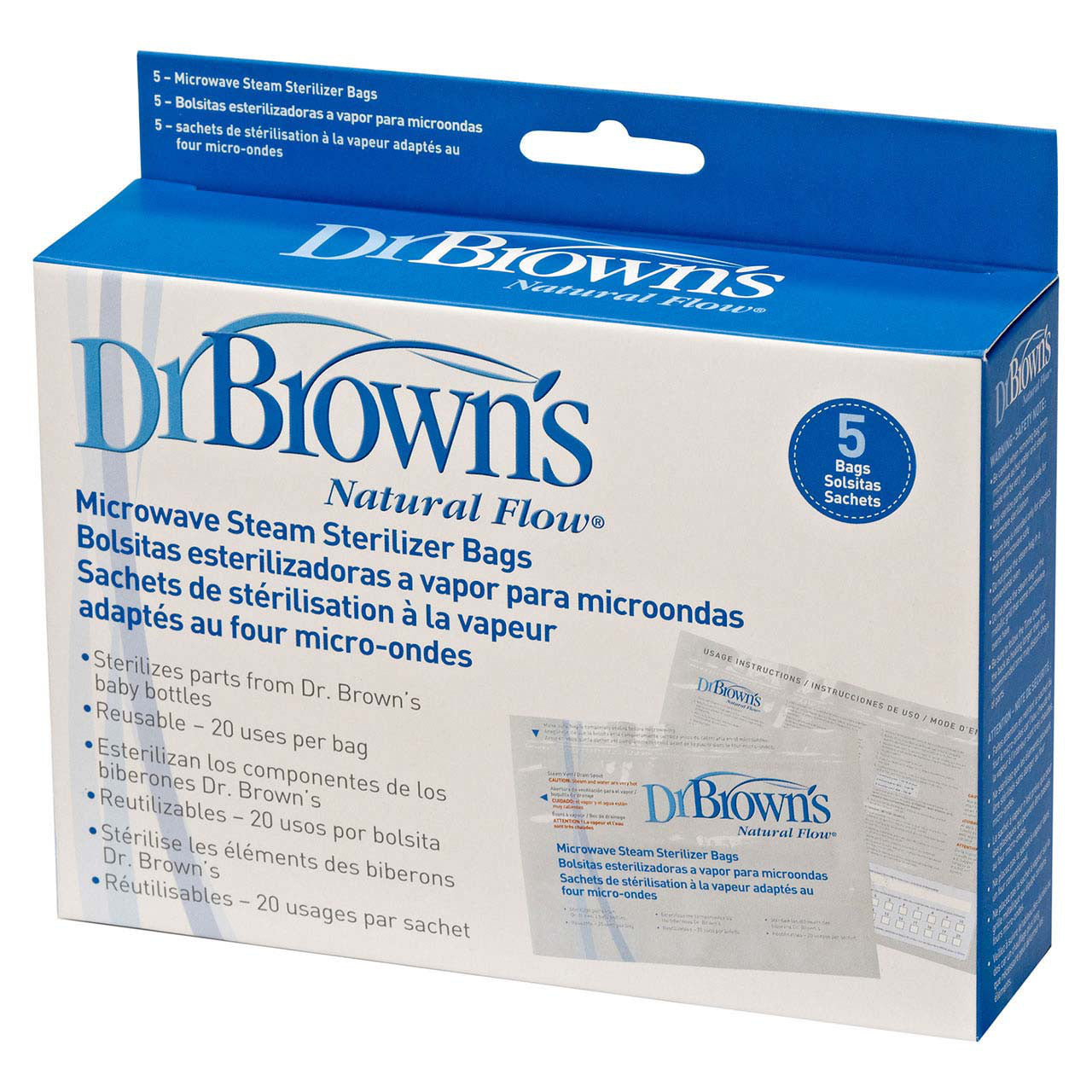 Dr Brown's Options Microwave Steam Steriliser Bags Pack Of