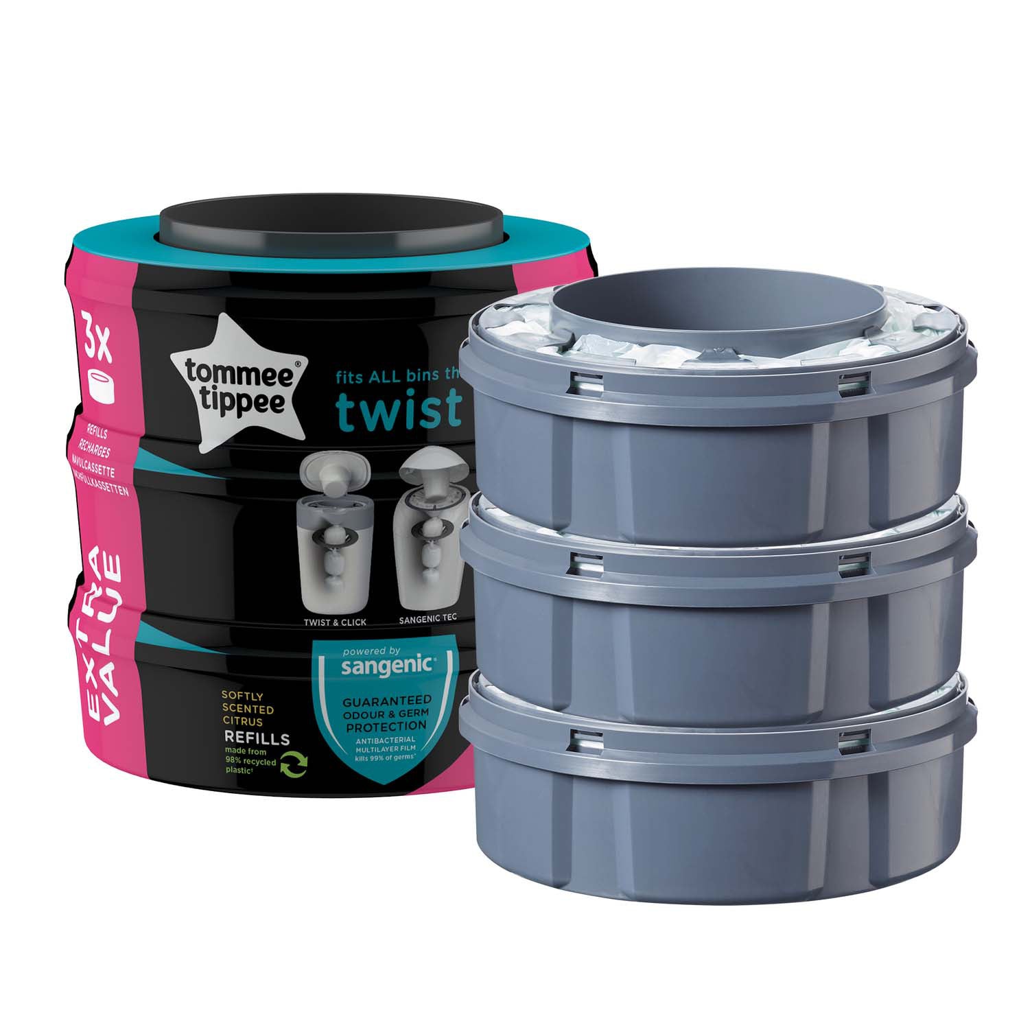Tommee Tippee Nappy Disposal Twist Refill Cassettes